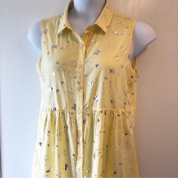 Luna Moon High Low Sleeveless Button Up Dress Size: Large - Picture 3 of 10